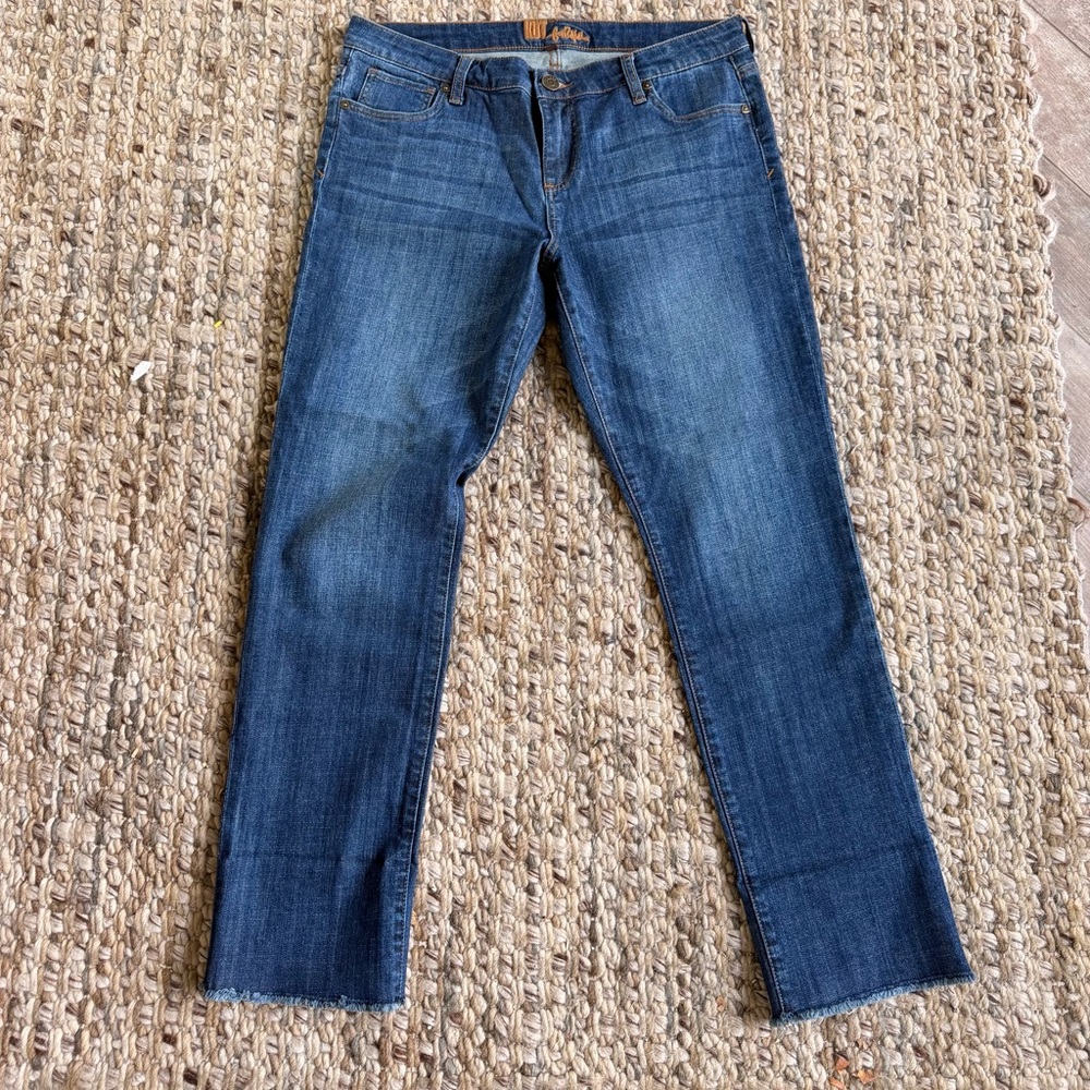 Kut from the Kloth Women's Dark Blue Straight Leg Jeans